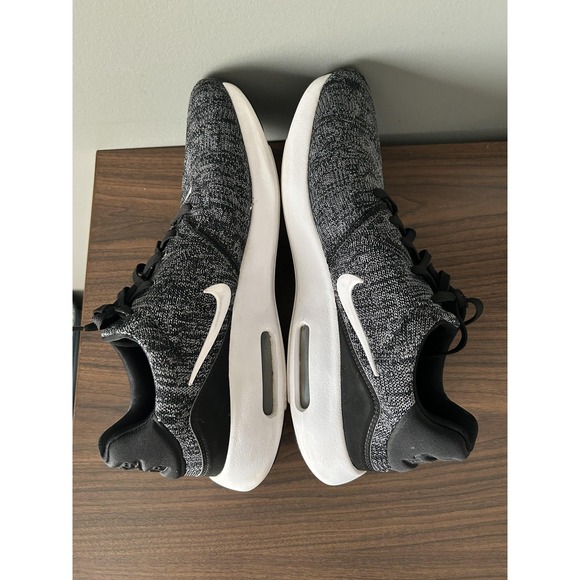 Nike Air Max Modern Flyknit Shoes Mens Size 14 Black White Running Sneakers - Picture 6 of 7